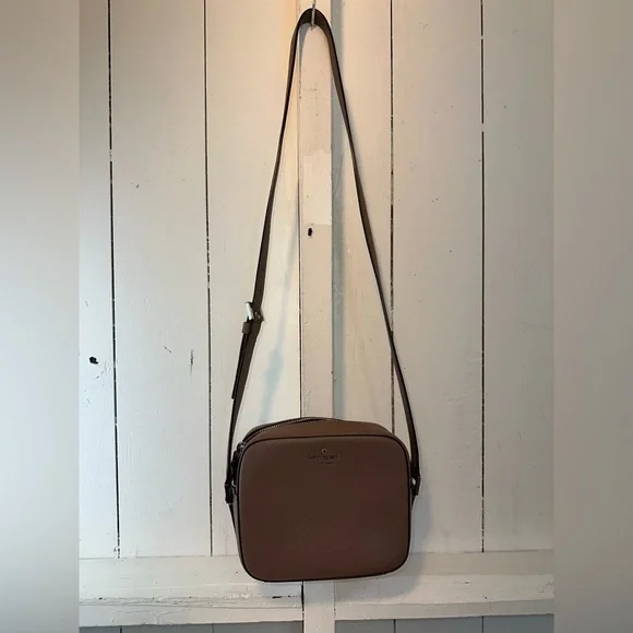 Kate Spade Spring Newbury Crossbody Bag Brown Silver Accents Capsule Wardrobe - Picture 4 of 16